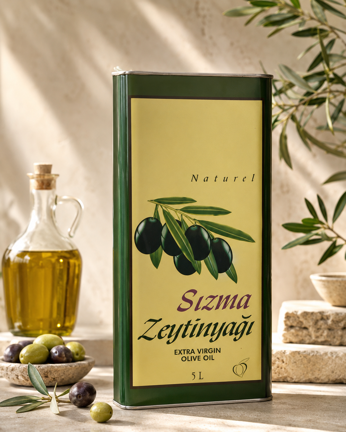 Sirius Zeytinyağı 5 L Naturel Sızma Zeytinyağı 0.8 Dizem